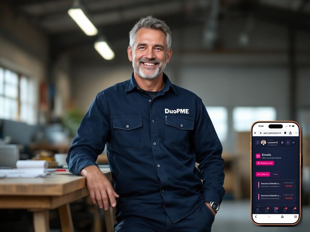 Chauffagiste Gestion des Emails - satisfaction avec DuoPME