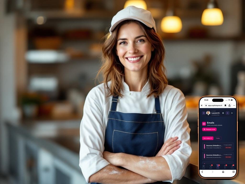 Boulanger-Pâtissier Gestion des Emails - satisfaction avec DuoPME
