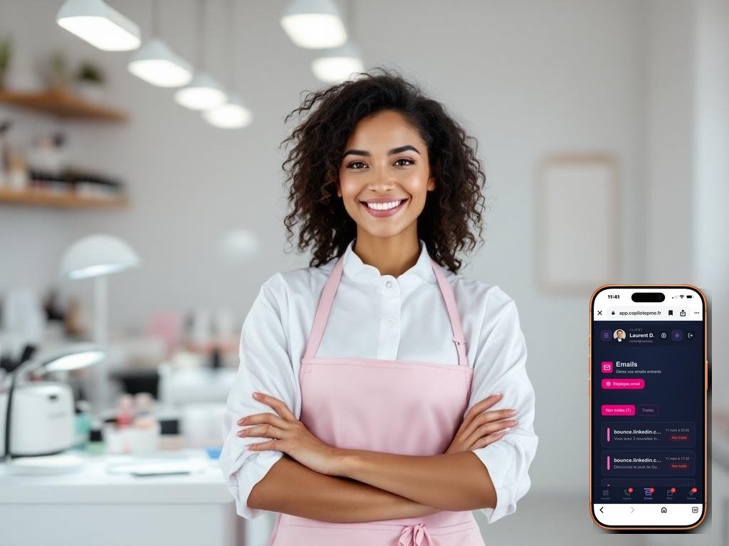 Prothésiste ongulaire Gestion des Emails - satisfaction avec DuoPME
