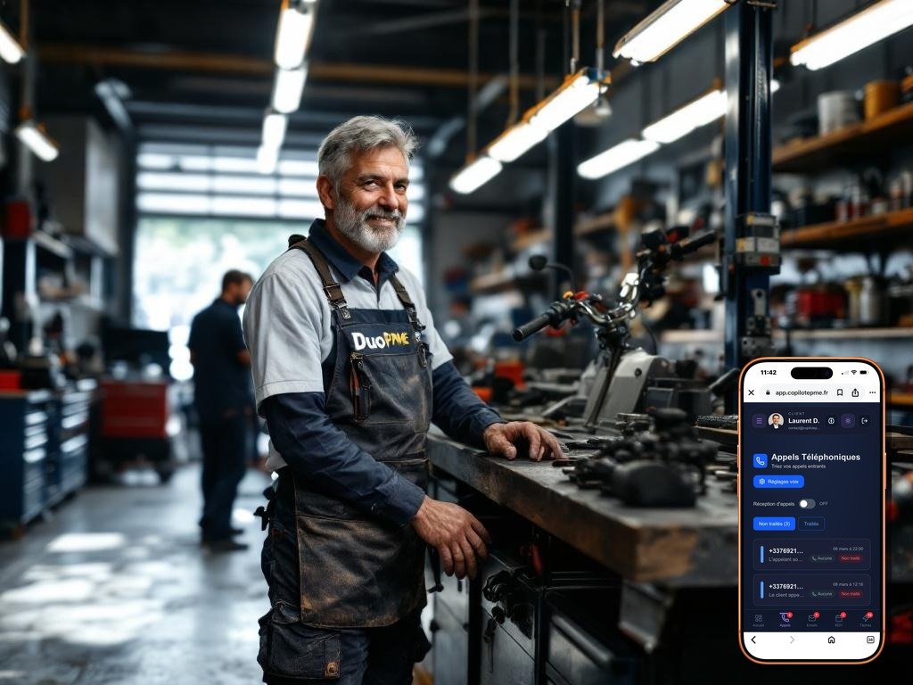 Réparateur moto Standard Téléphonique - satisfaction avec DuoPME