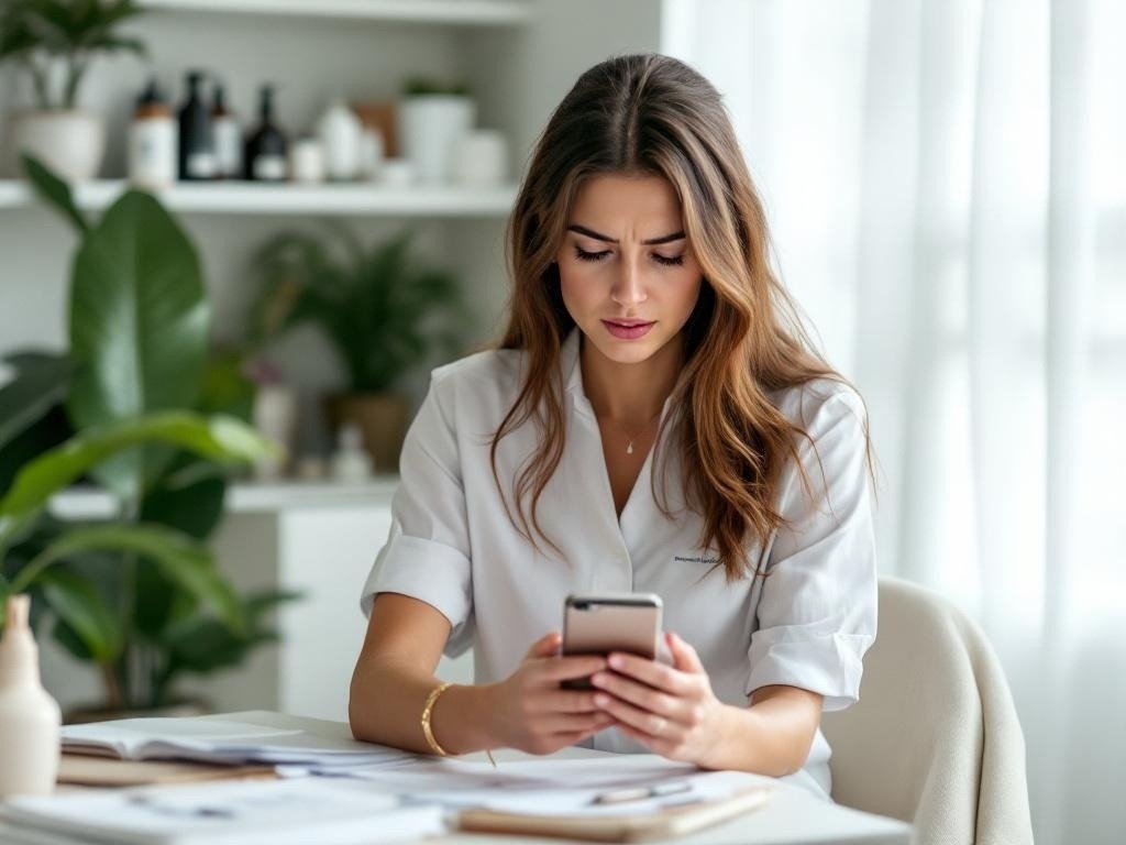 Esthéticienne Réseaux Sociaux - frustration