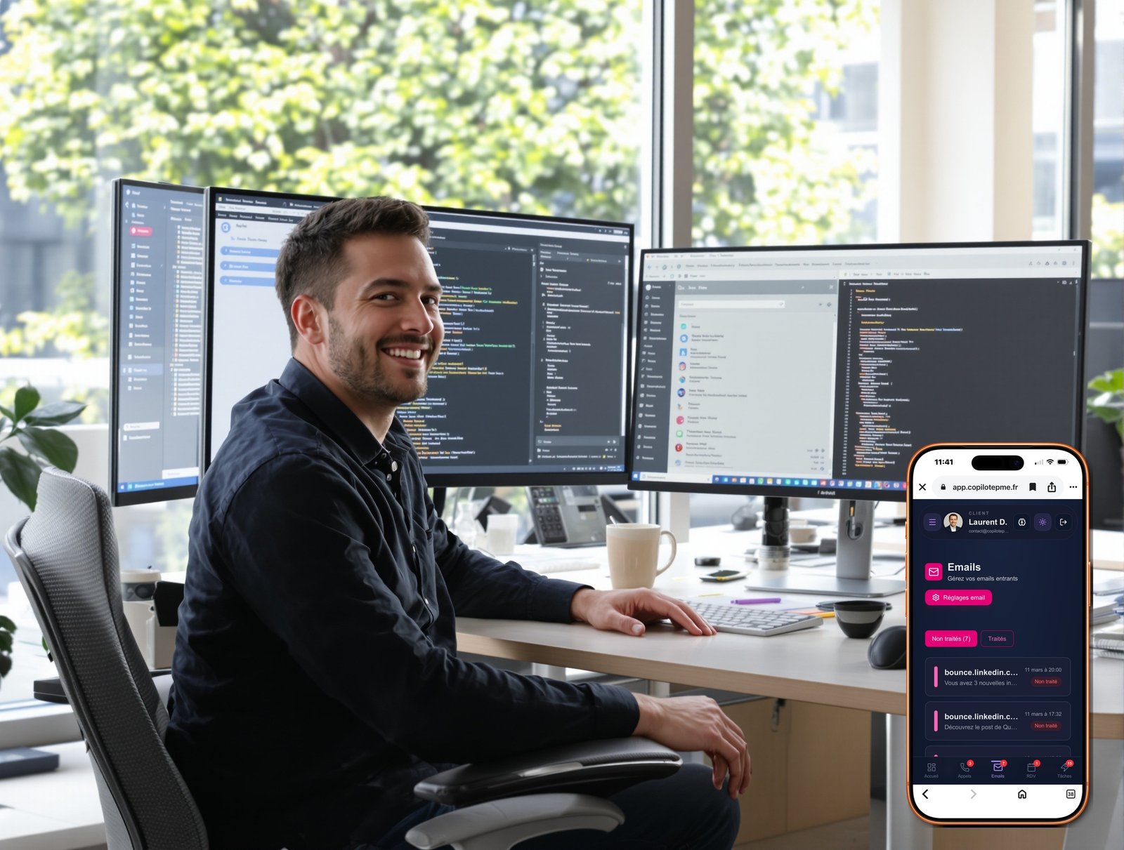 Concepteur de logiciels Gestion des Emails - satisfaction avec DuoPME