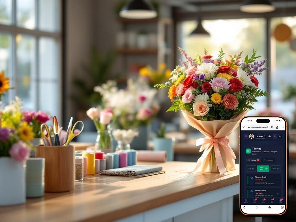 Fleuriste Gestion des Tâches - satisfaction avec DuoPME