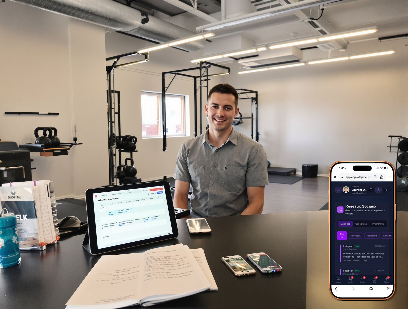 Coach sportif Réseaux Sociaux - satisfaction avec DuoPME