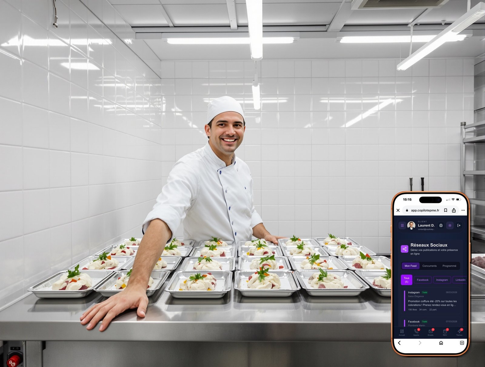 Traiteur Réseaux Sociaux - satisfaction avec DuoPME